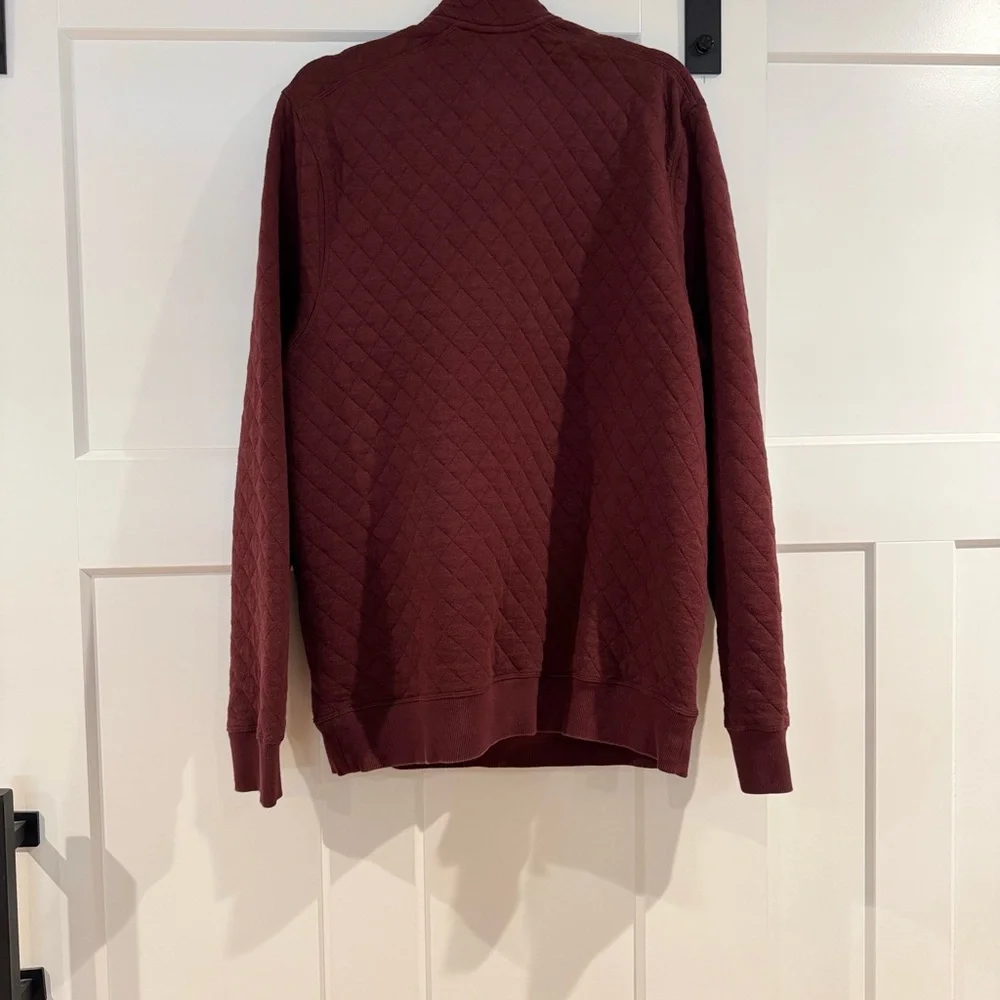 Duluth‎ Trading Co Men's Maroon Zip Up Sweater